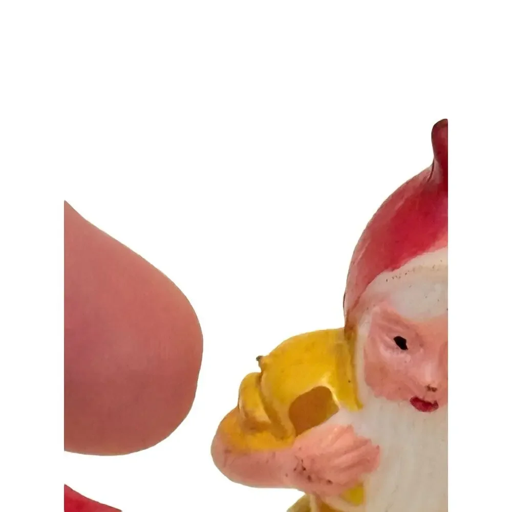Vtg Snow White +6 Dwarfs Mini Figurines Cake Topper Decorations Birthday